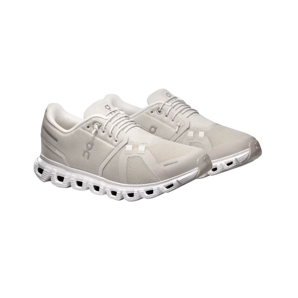 On Running Cloud 6 Pearl | White