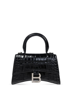 Black Hourglass Mini Satchel Bag