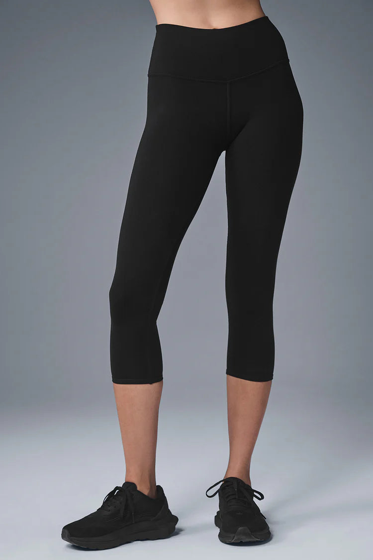 High-Waist Airbrush Capri