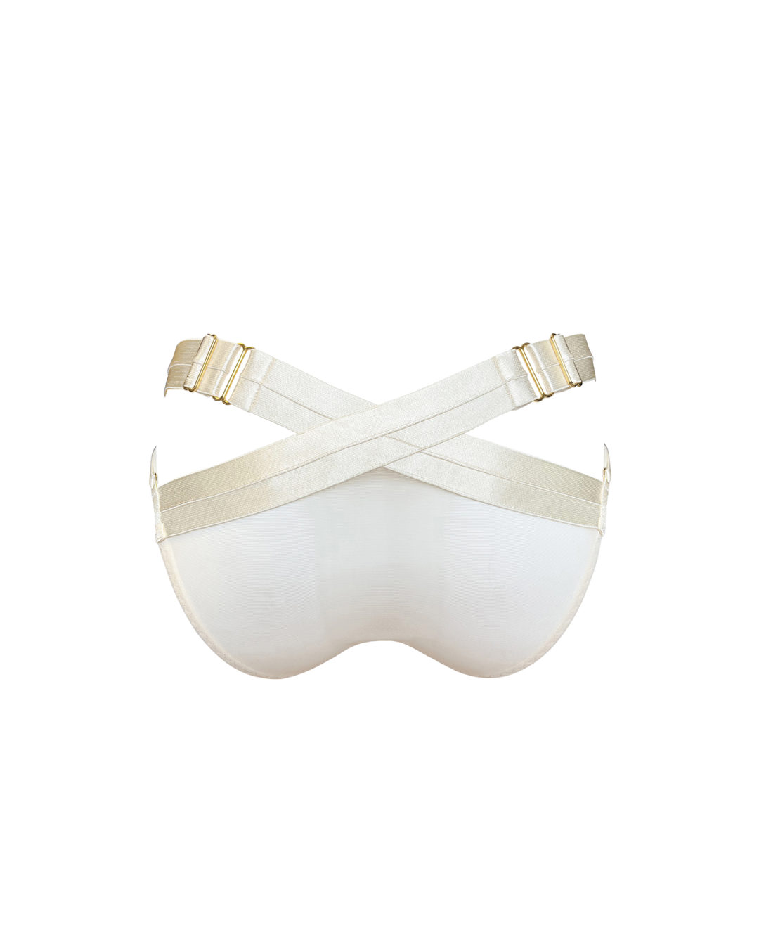 Bordelle Signature Panelled Suspender Brief in Ivory