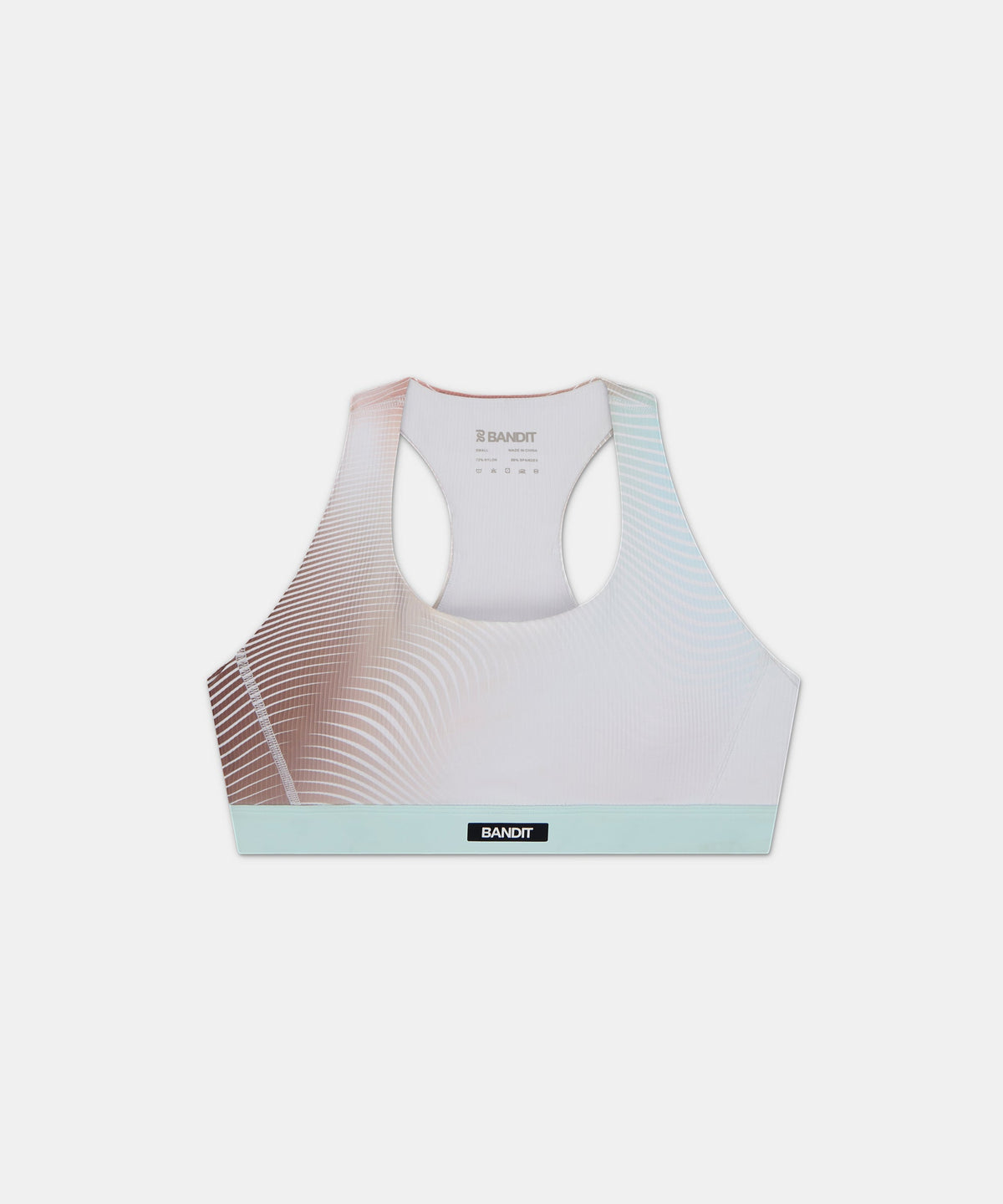 Cadence™ Scoop Neck Run Bra - Minty Blue Gradient