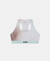 Cadence™ Scoop Neck Run Bra - Minty Blue Gradient