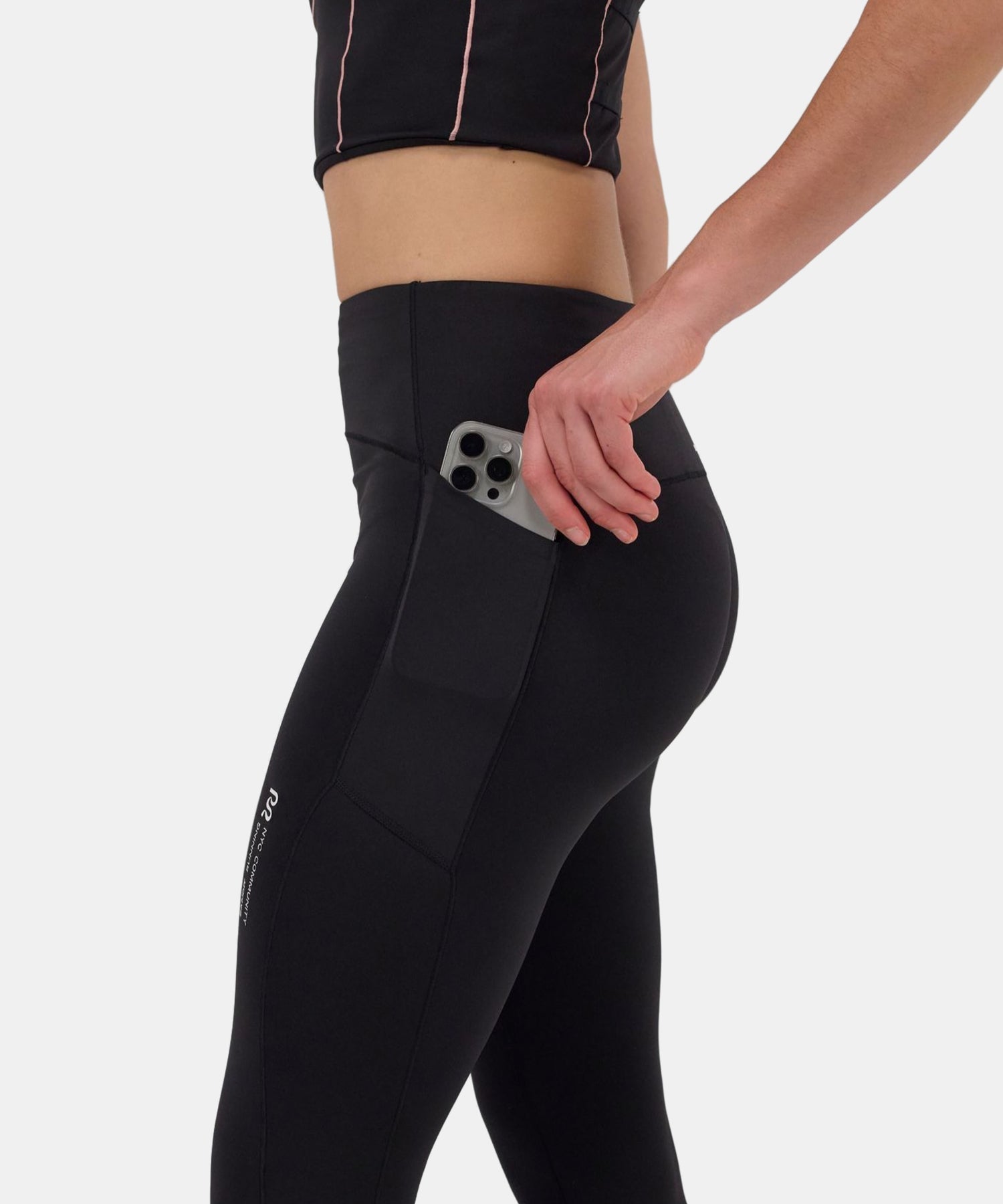 Stamina™ Pop Stitch™ High Waist Leggings - Black