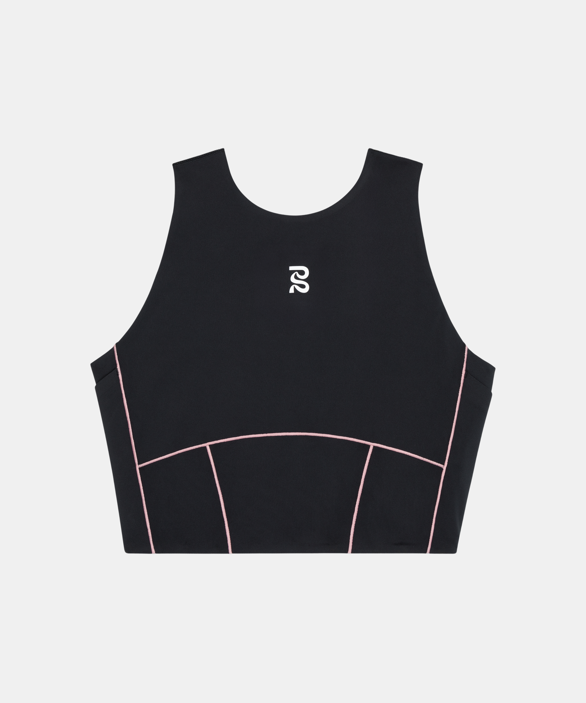 Stamina™ Pop Stitch Volta™ Crop - Black / Mauve