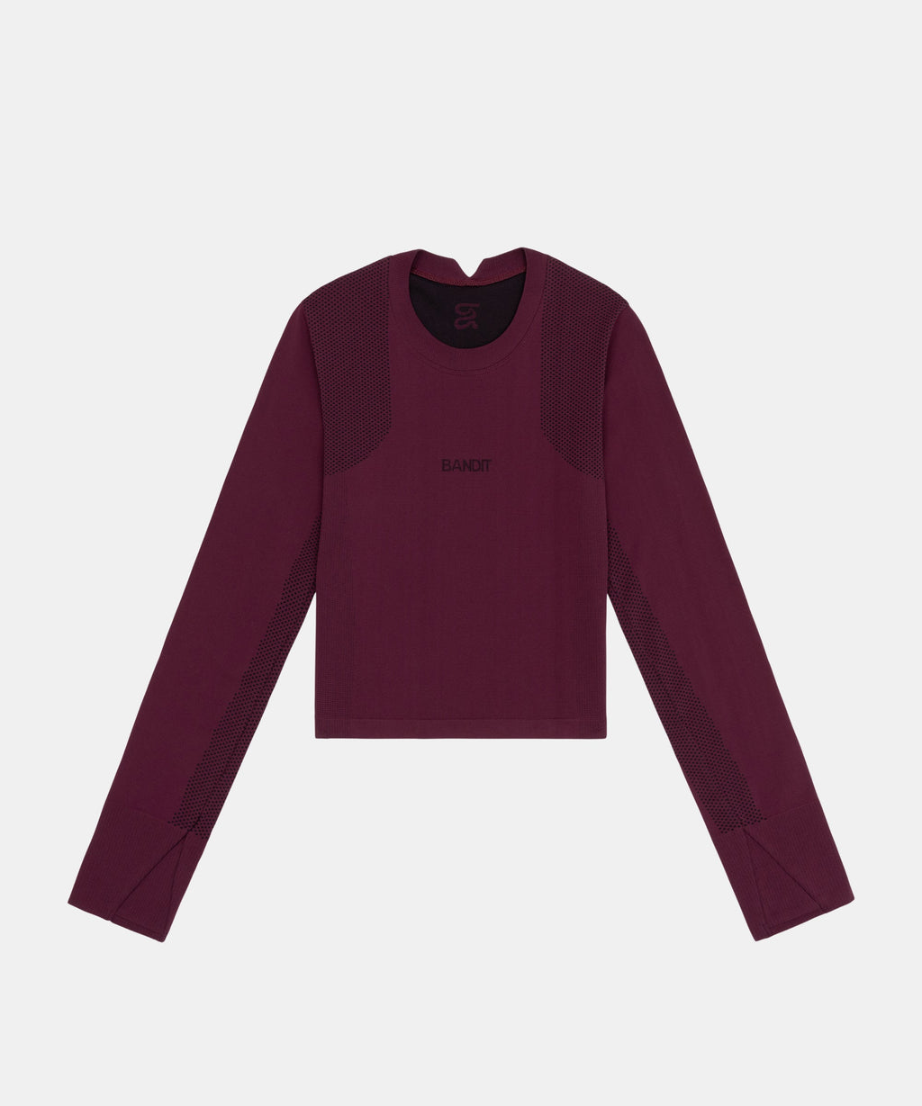 Women's Mercury Seamless™ Long Sleeve Crop - Fig