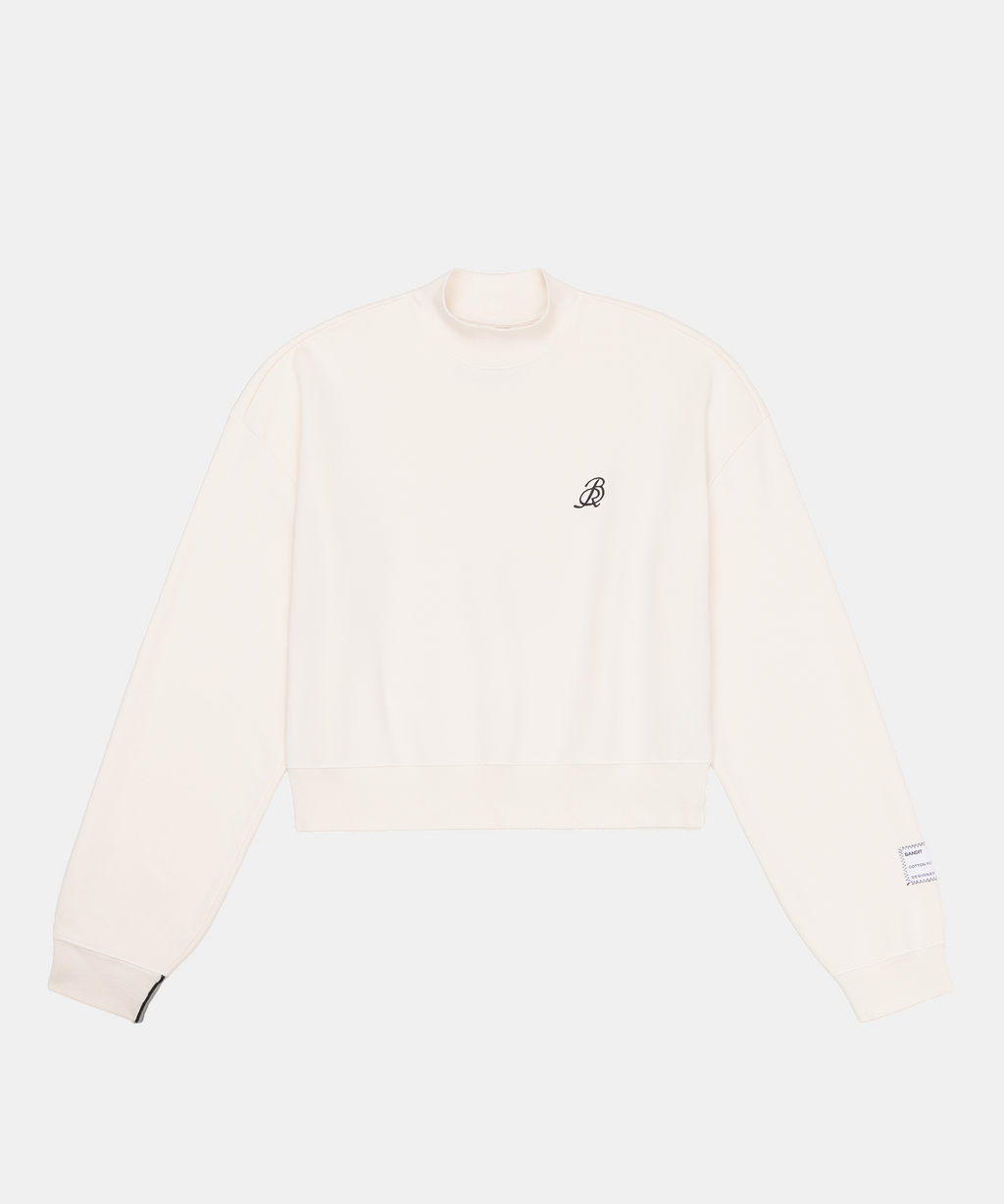 The Cropmock™ Pullover - Cream