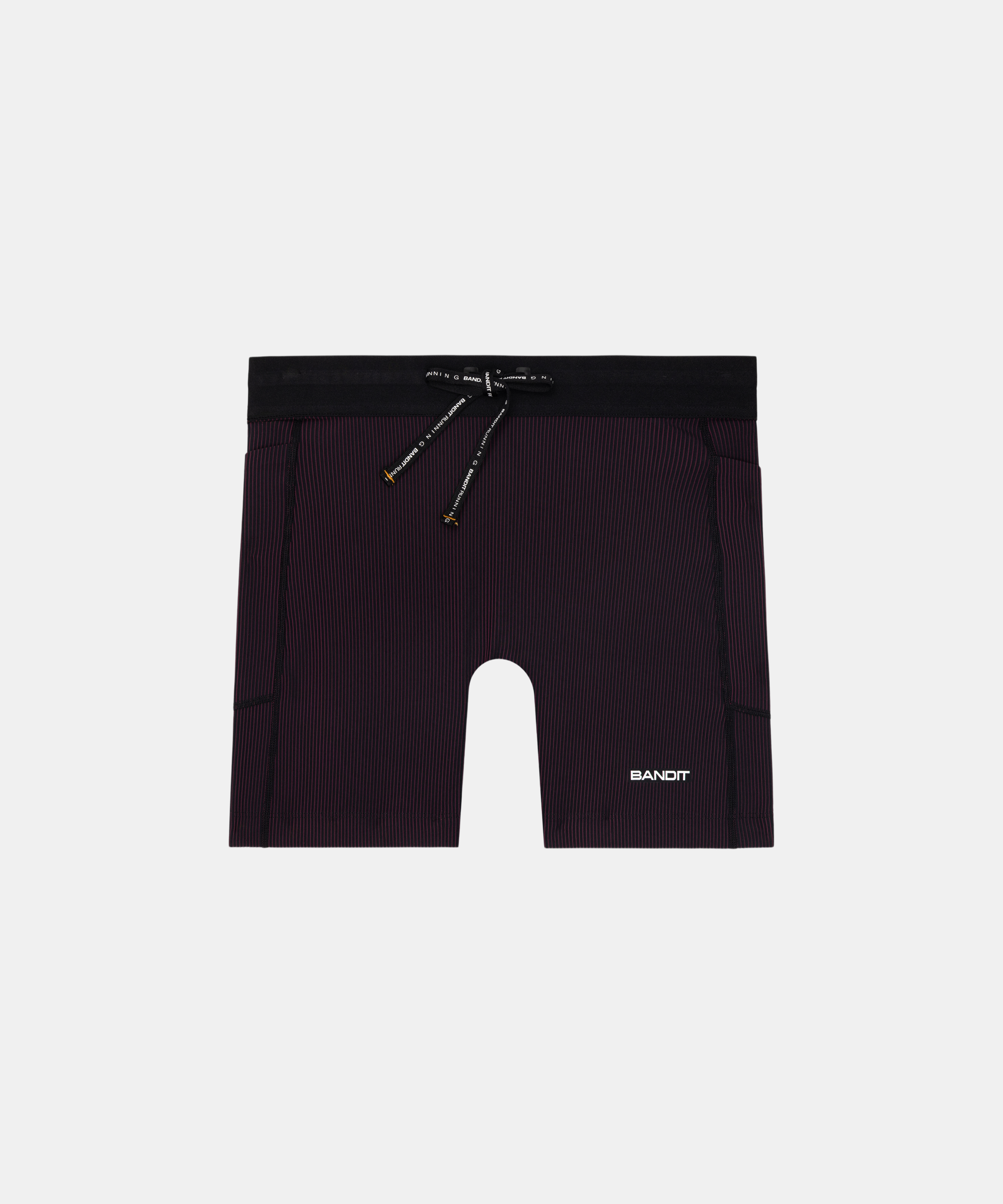 Striped Cadence™ 5" Compression - Black / Fig