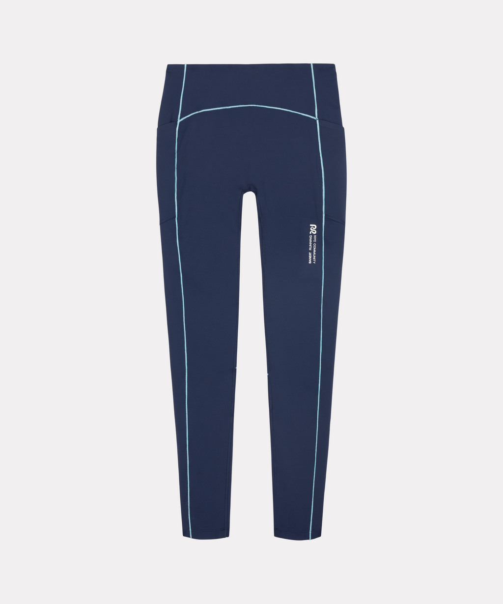 Stamina™ Pop Stitch™ High Waist Leggings - NY Navy / Vintage Blue