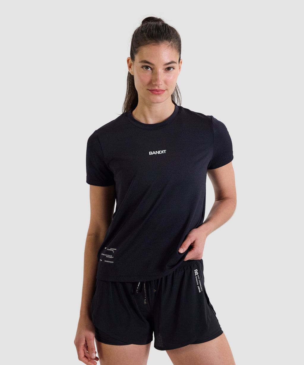 Women's Micromesh™ Run Tee - Black