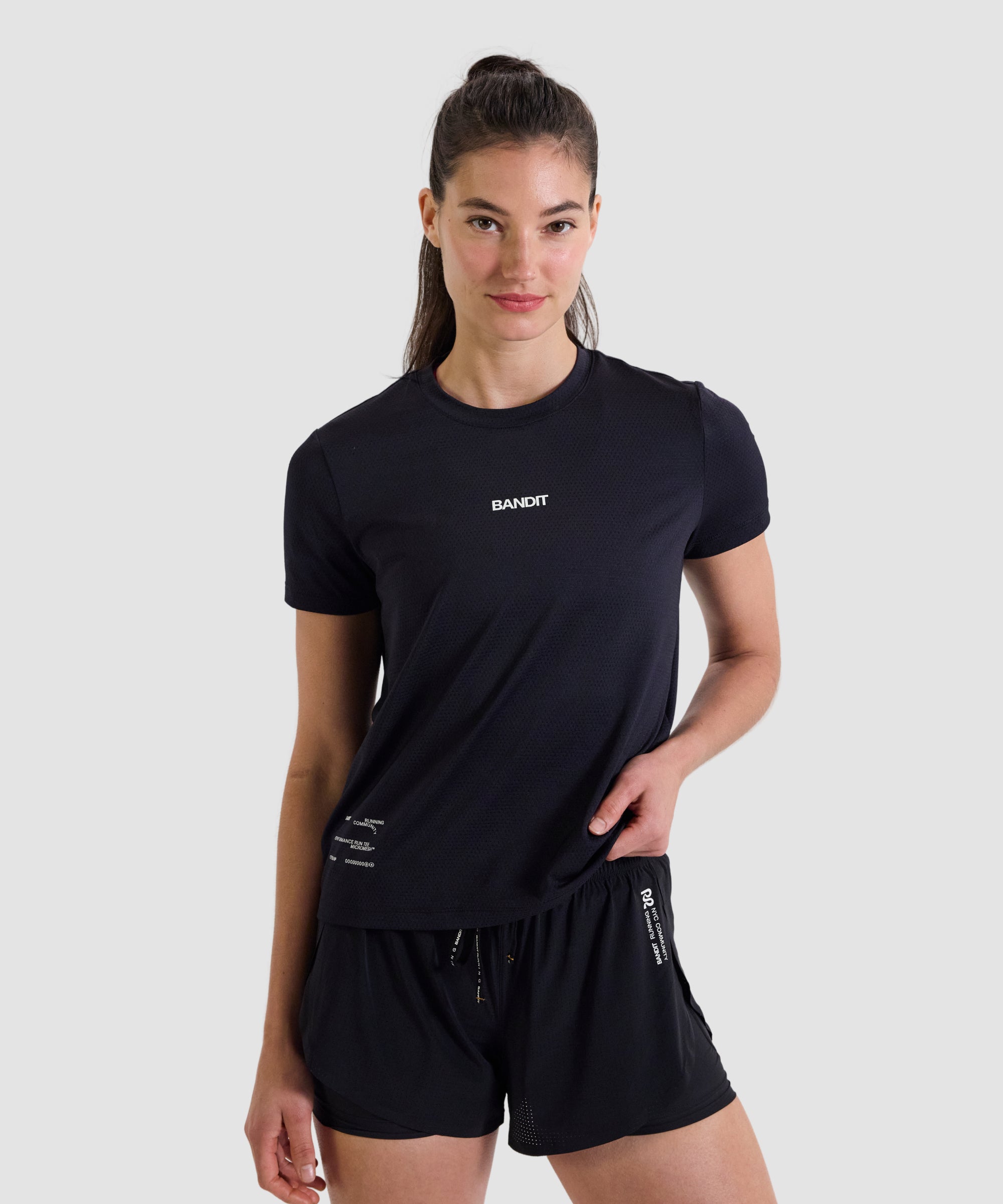 Women's Micromesh™ Run Tee - Black