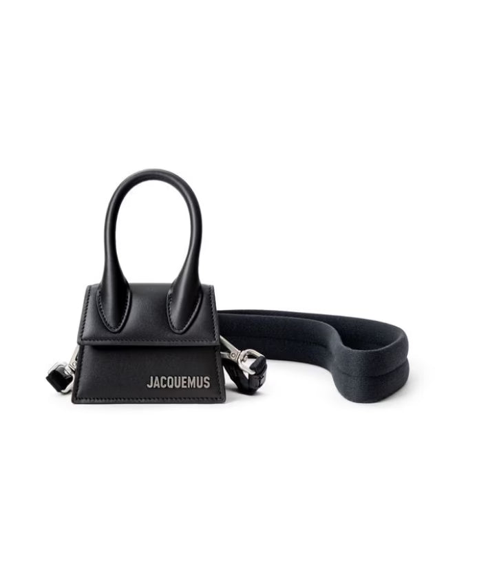 Black Leather Sweatshirt and Mini Bag