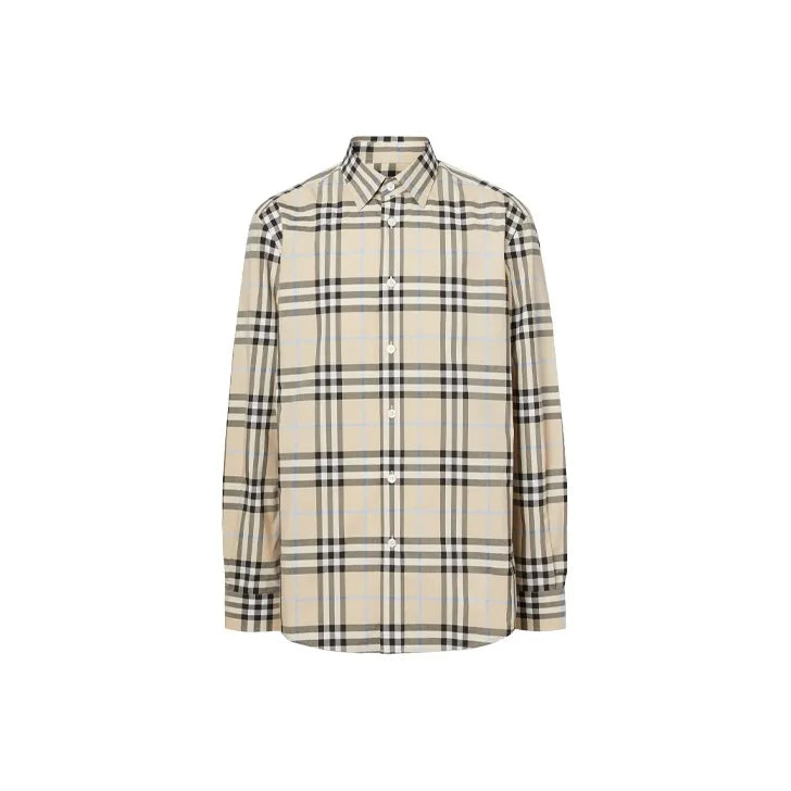 Burberry Shirt Men's Light Almond