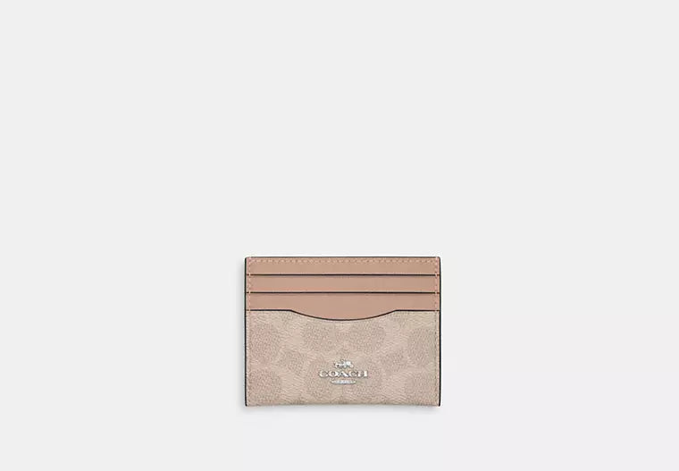 Coach Slim Id Card Case In Signature Canvas - Wallets | Shop From The Mirage