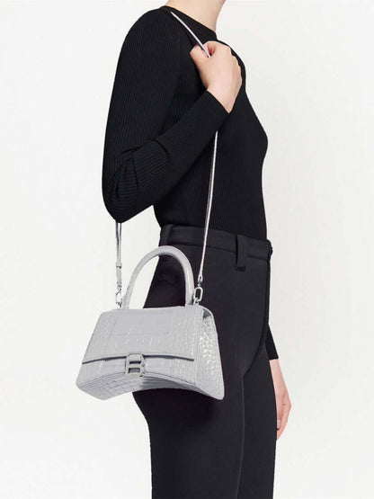 Balenciaga Grey Hourglass Small Satchel Bag - Size: One Size Bags | Shop From The Mirage