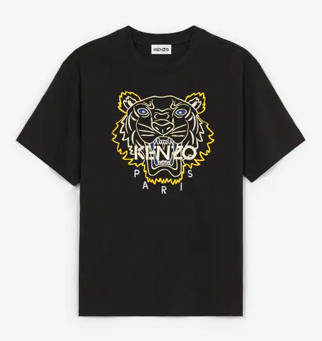 KENZO Tiger Print Crew-Neck T-shirt