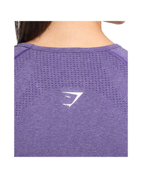 Gymshark Vital Scoop Neck Top Functional Purple Marl
