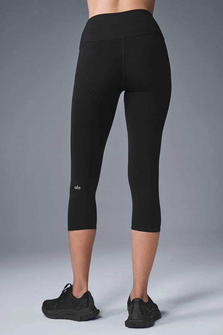 High-Waist Airbrush Capri