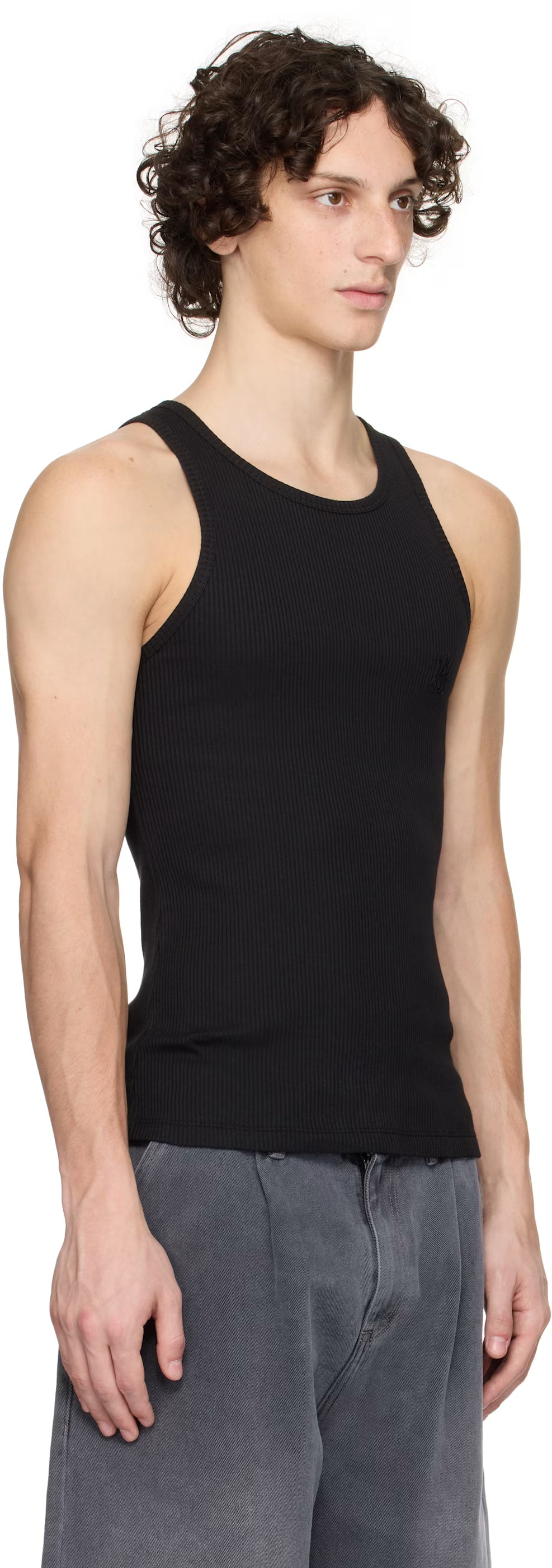 Black MA Tonal Tank Top