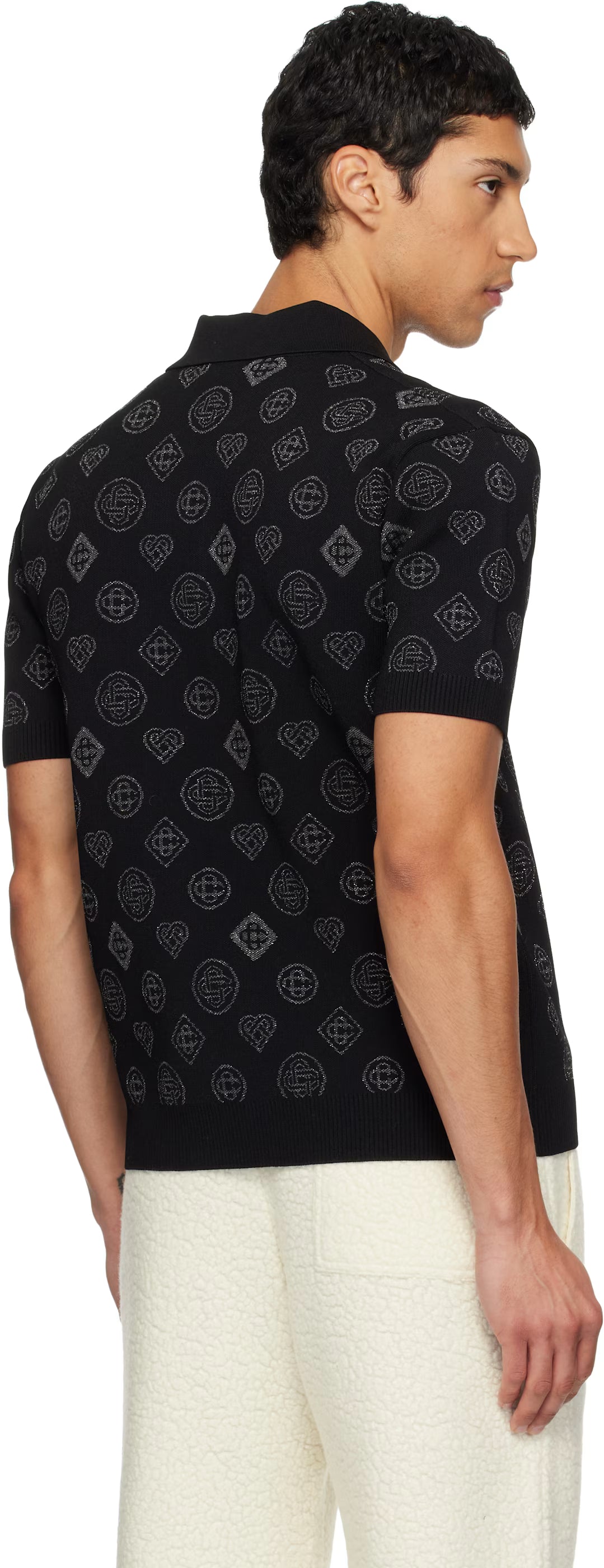 Black City Jacquard Polo
