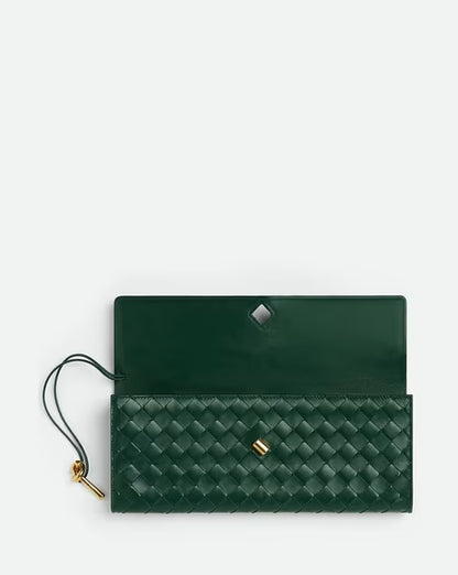 BOTTEGA VENETA Andiamo Top Handle Long Clutch