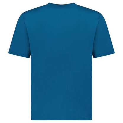 Burberry Ellison Check Print T-Shirt in Pacific Blue
