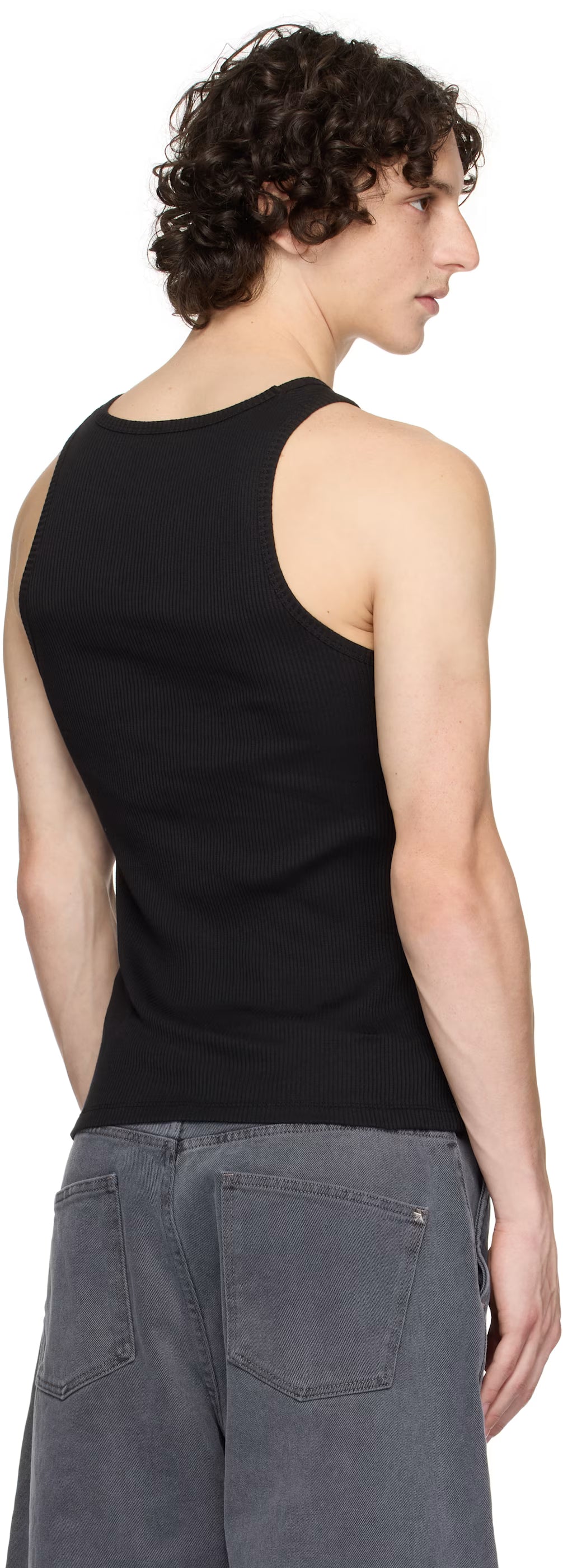 Black MA Tonal Tank Top