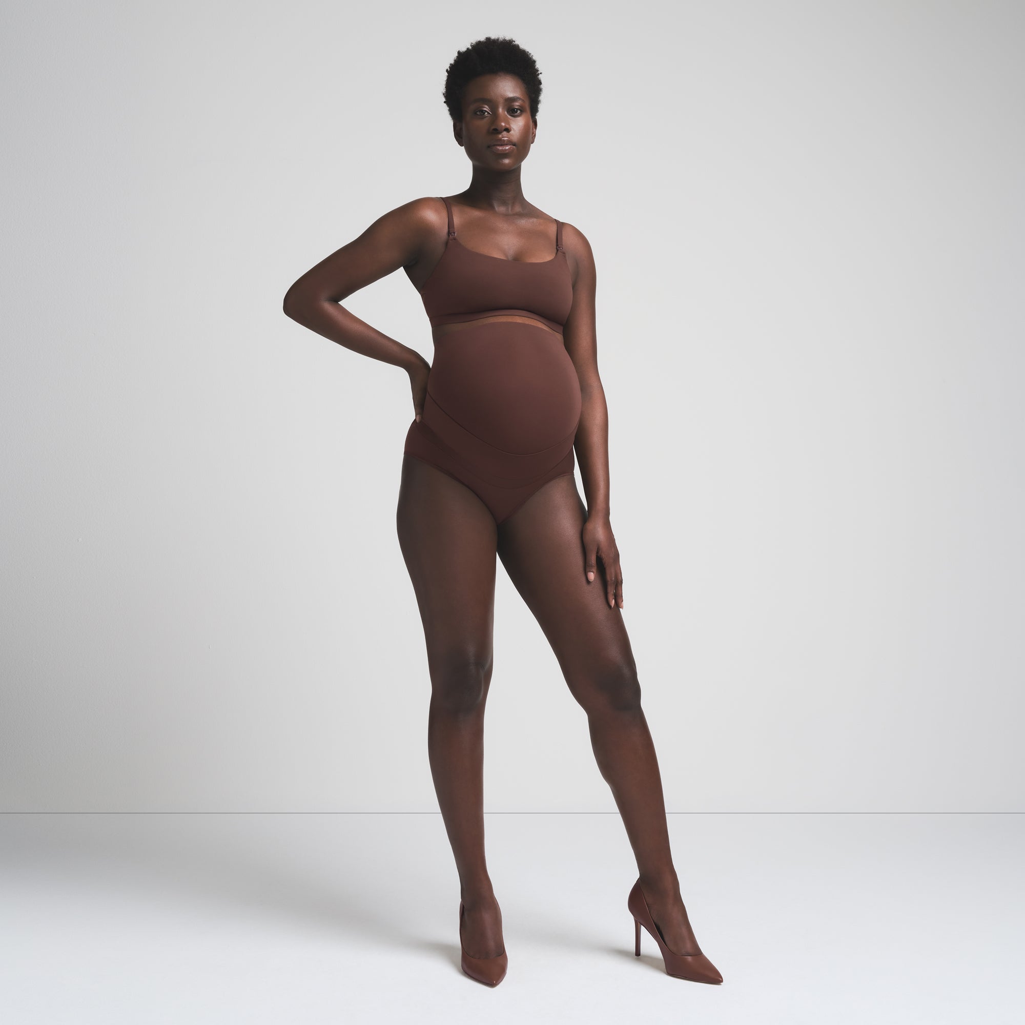 Fits Everybody Maternity Banded High-waisted Brief