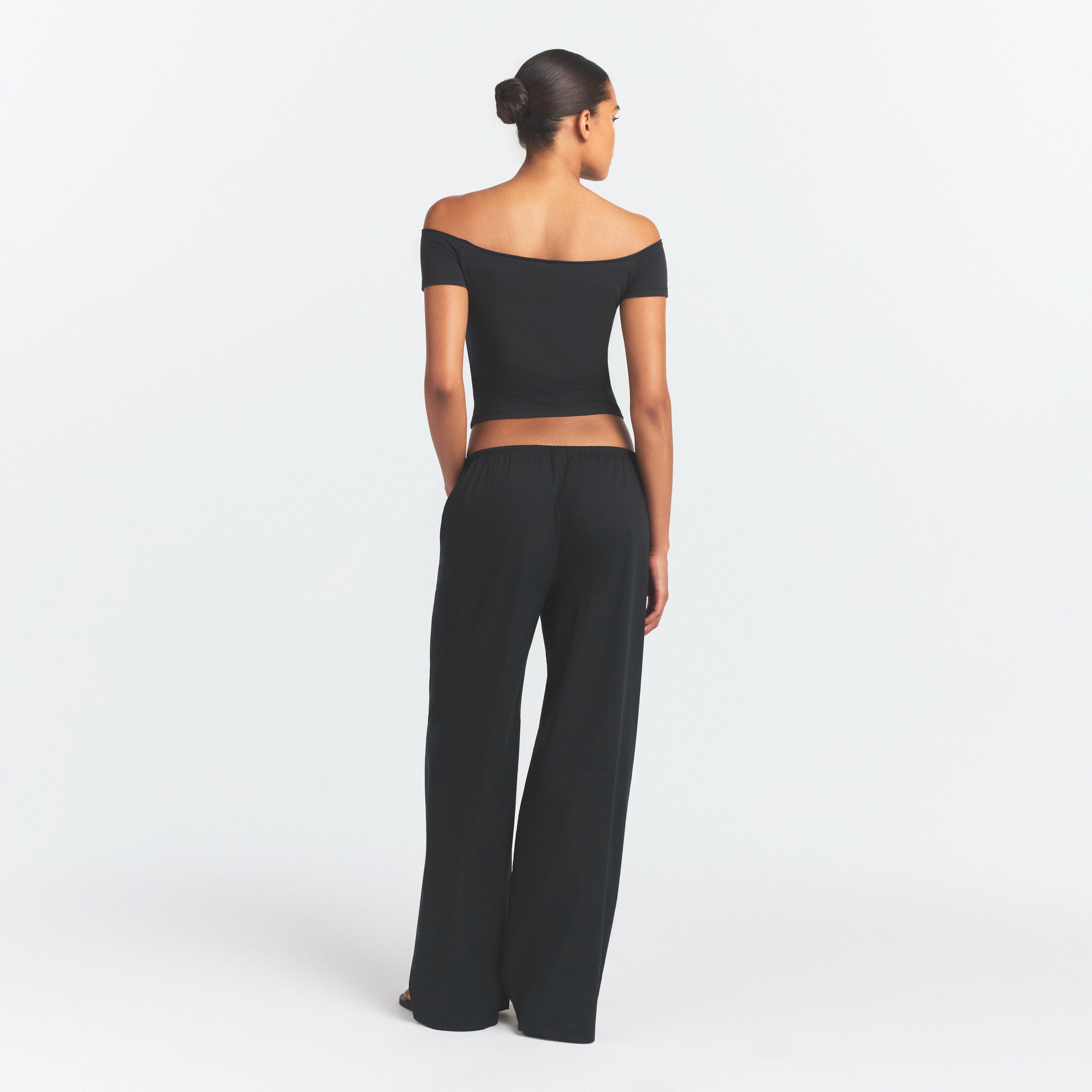 Cotton Jersey Off the Shoulder Top