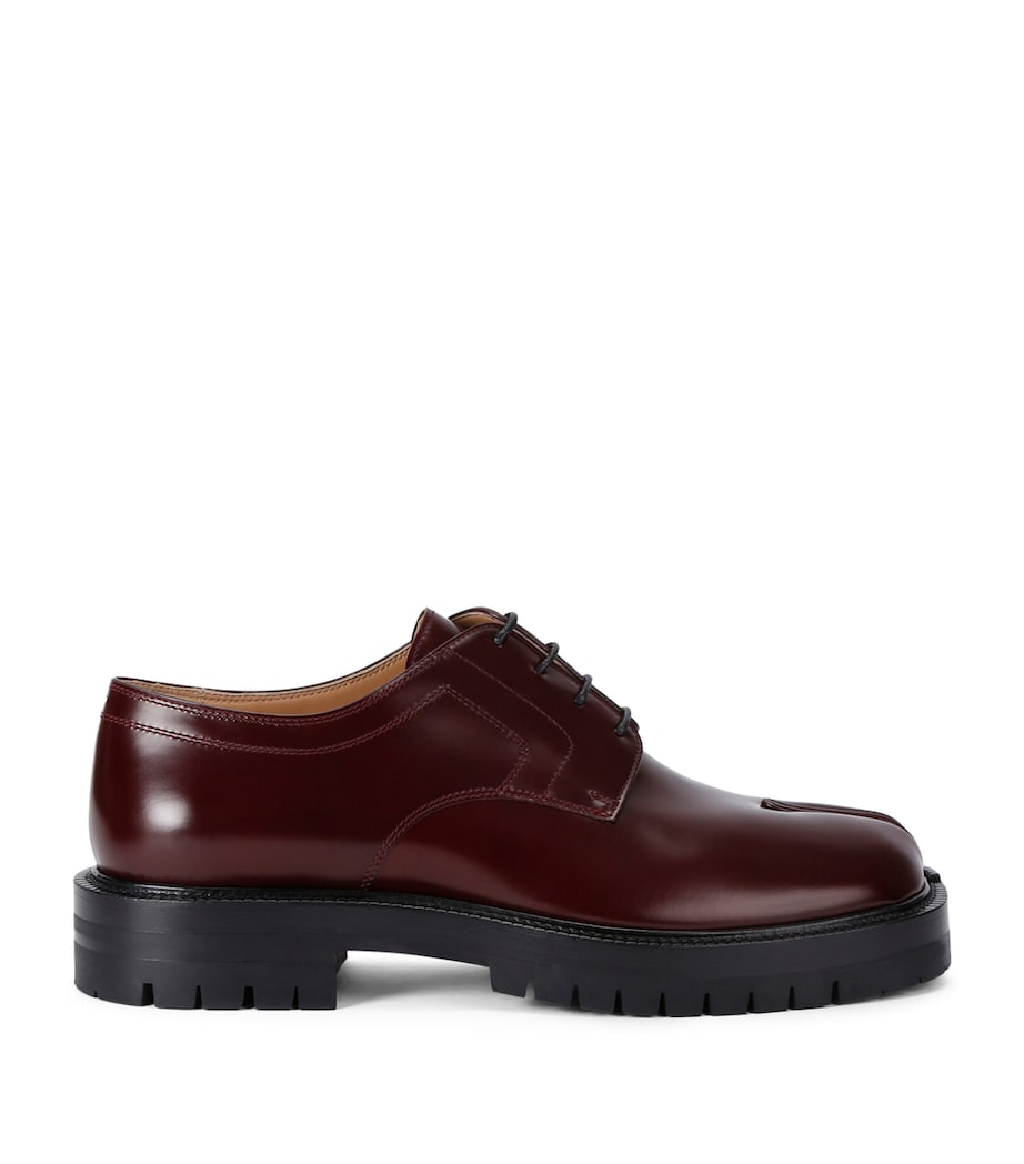 Maison Margiela Tabi Chunky Derby Shoes – Burgundy Leather