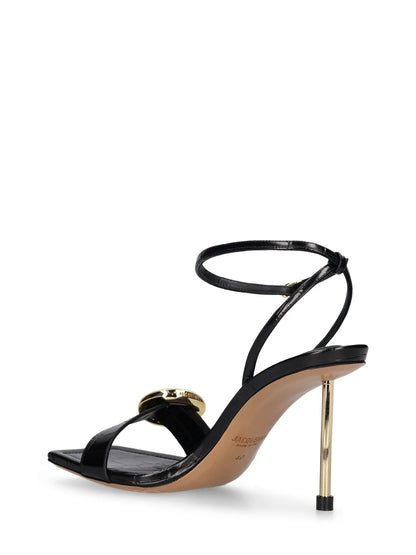 Jacquemus Jacquemus 80mm Regalo leather sandals - Size: UK 2 Heels | Shop From The Mirage