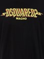 Dsquared2 Black Crewneck T-Shirt with Logo Print on the Front in Cotton Man