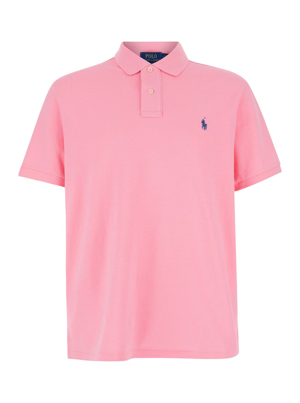 Polo ralph lauren "Regular Fit" Pink Polo Shirt with Pony Detail on the Front in Cotton Piquet Man