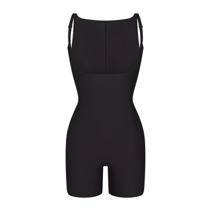 Skims Body Core Sculpt Back Smoothing Open Bust Mid Thigh Bodysuit
