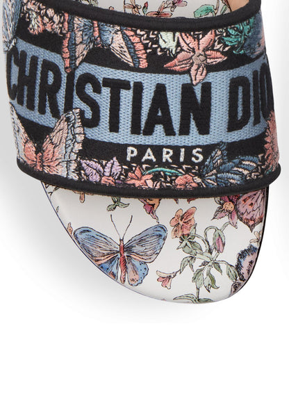 Dior Dway Slide in embroidered cotton