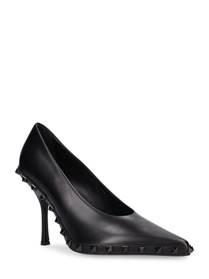 Valentino Garavani Valentino Garavani 100mm Rockstud leather pumps - Size: UK 3 Heels | Shop From The Mirage