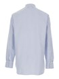 Golden goose Light Blue Shirt with Classic Collar and All-Over Striped Motif in Cotton Man