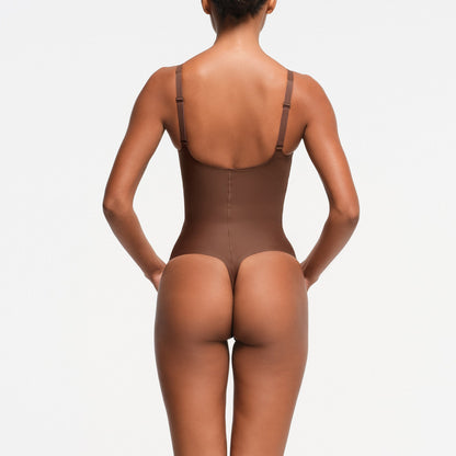 Skims Body Core Sculpt Plunge Thong Bodysuit