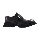 Alexander McQueen Men's Smooth Calfskin Loafers – Black/Silver