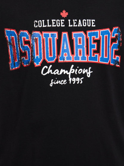 Dsquared2 Dsquared2 Printed cotton jersey t-shirt - Size: S T-Shirts | Shop From The Mirage