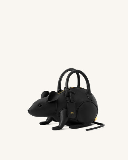 Mia Mouse Top Handle Bag - Gray