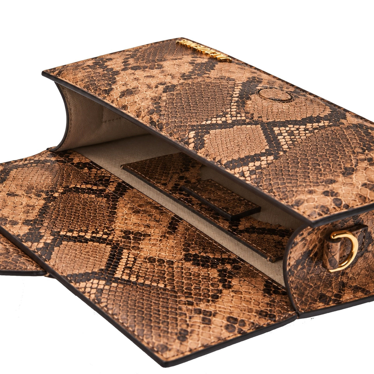 LE GRAND BAMBINO BROWN PYTHON SKIN