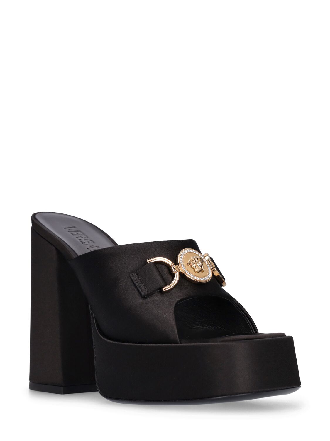 Versace Versace 120mm Satin mules - Size: UK 2.5 Heels | Shop From The Mirage