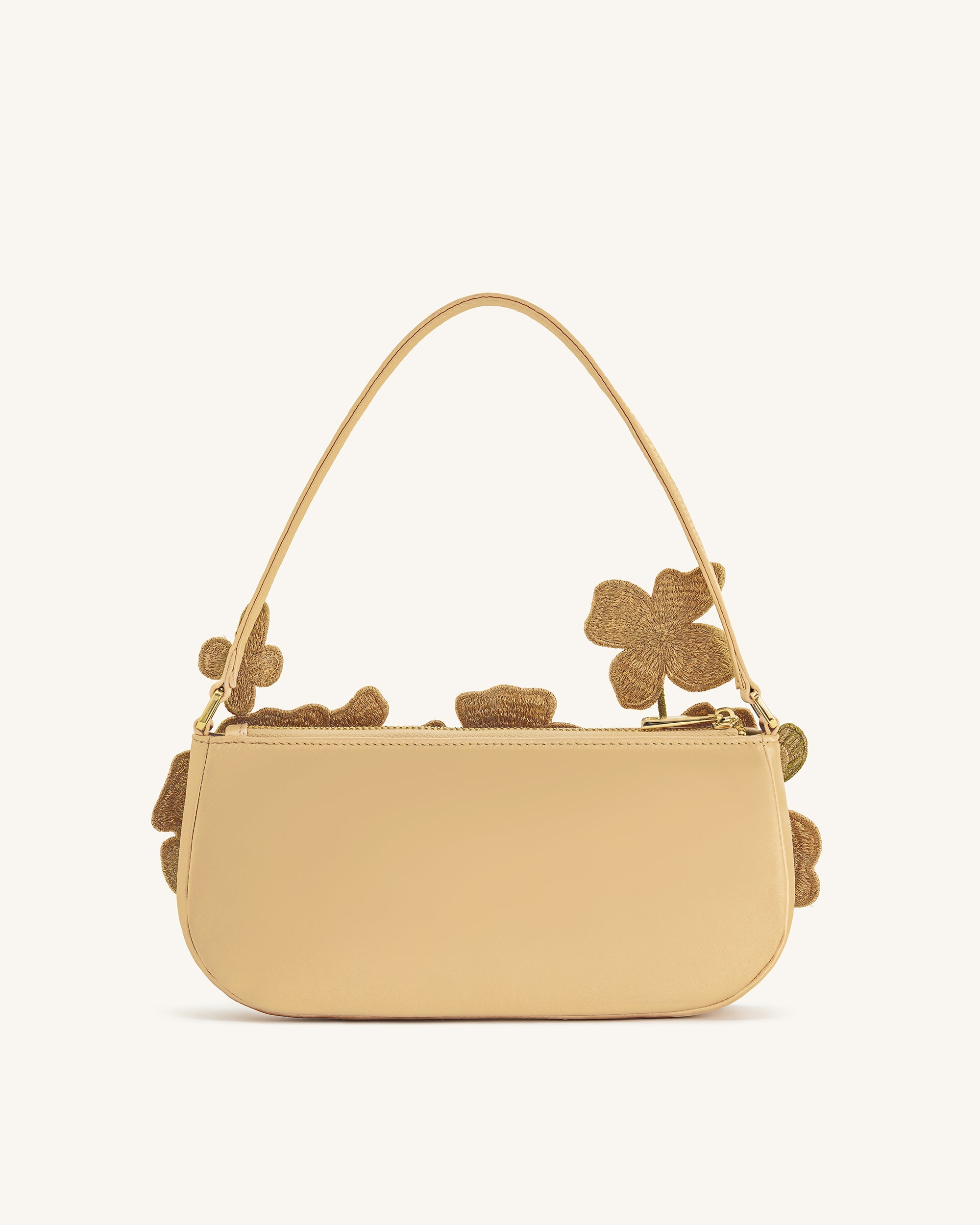 Leona Bead Embellished Shoulder Bag - Pink
