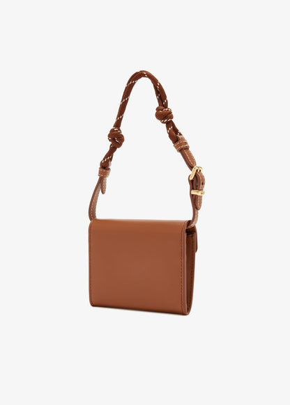 Leather shoulder wallet