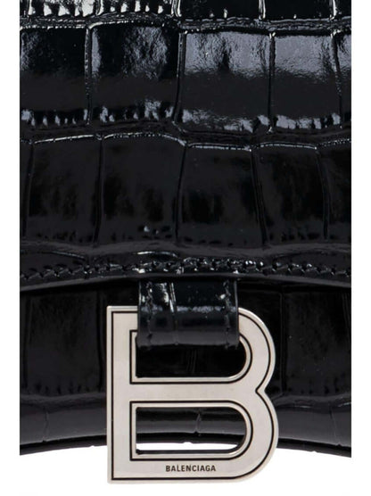 Balenciaga Black Hourglass Mini Satchel Bag - Size: One Size | Shop From The Mirage