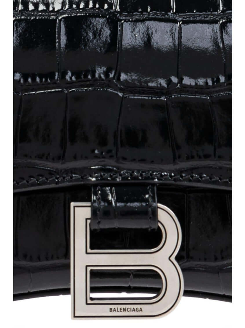 Balenciaga Black Hourglass Mini Satchel Bag - Size: One Size | Shop From The Mirage