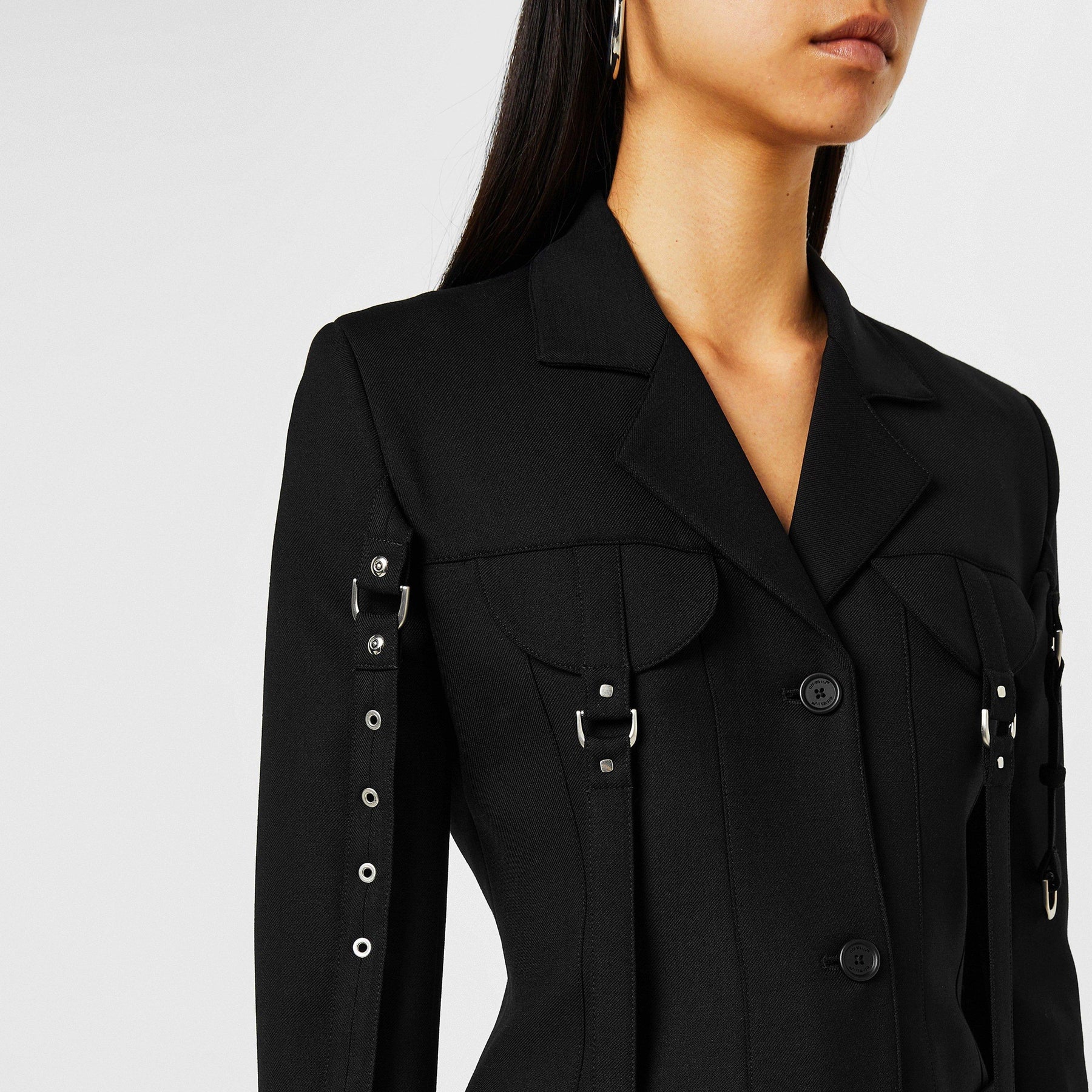 Belted Cargo Blazer