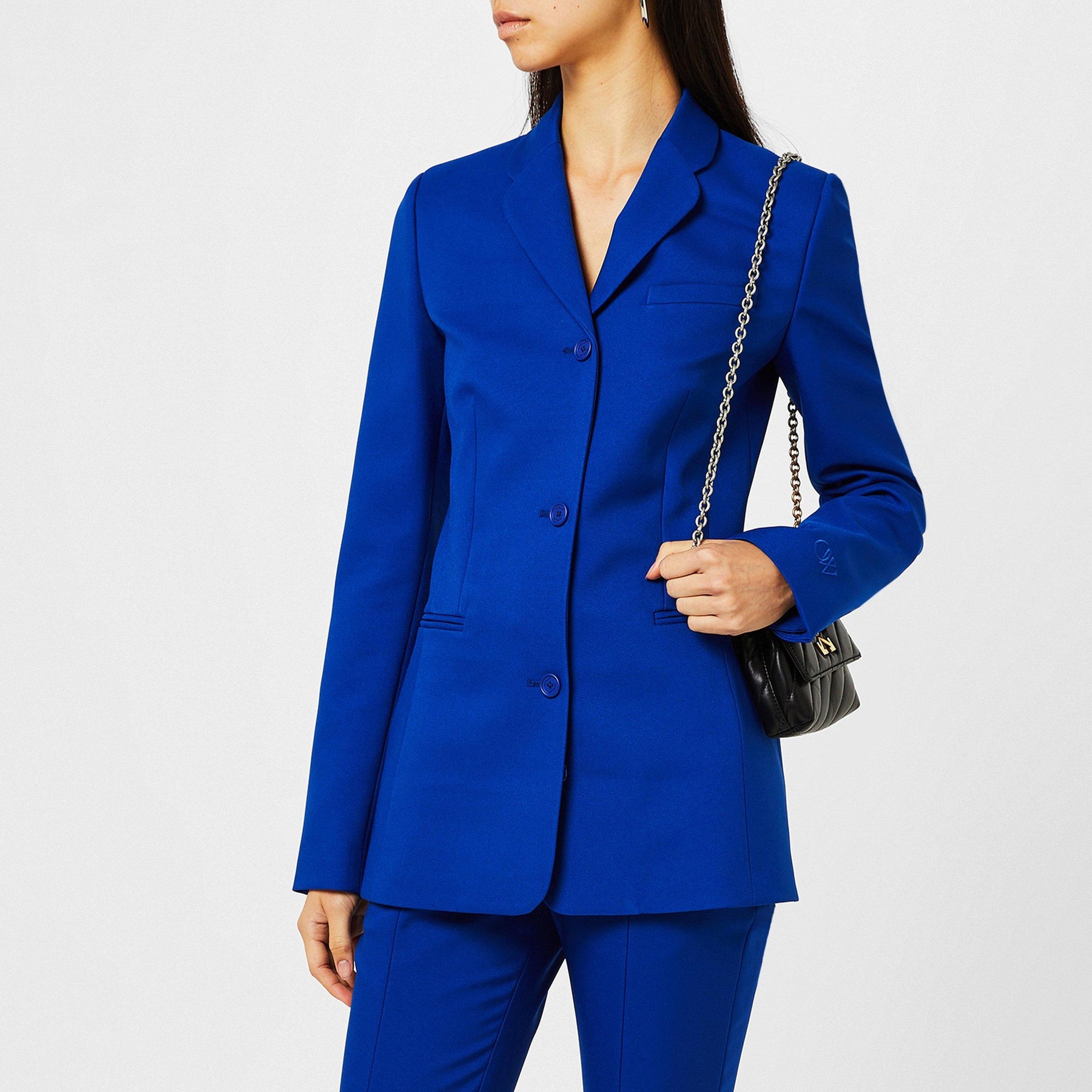 Darted Twill Blazer
