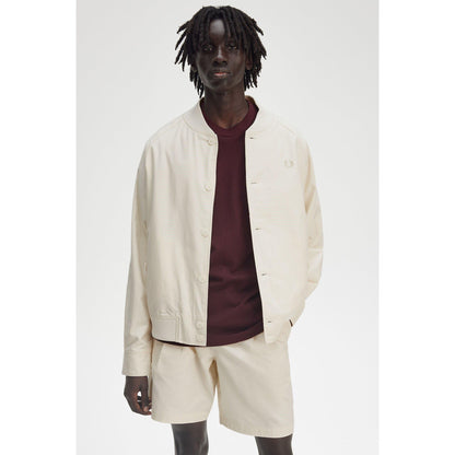 Twill Tennis Cotton Button Up Varsity Jacket