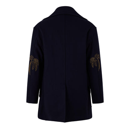Embroidered Palms Short Coat